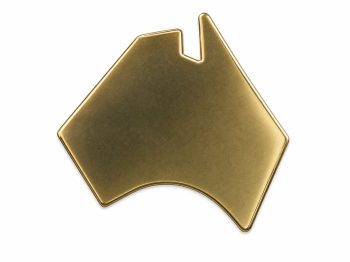 Australia 2 Trophy Plate 45mm x 46mm