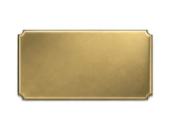 Concave corner plate - 145mm x 73mm