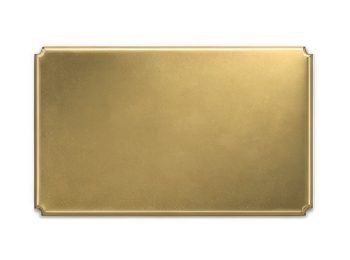 Concave corner plate - 120mm x 73mm