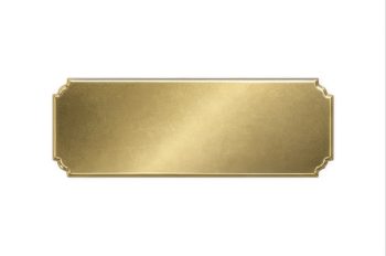 Scallop corner plate - 85mm x 30mm