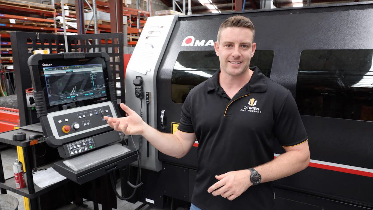Industrial laser cutting at O'Brien Engineering